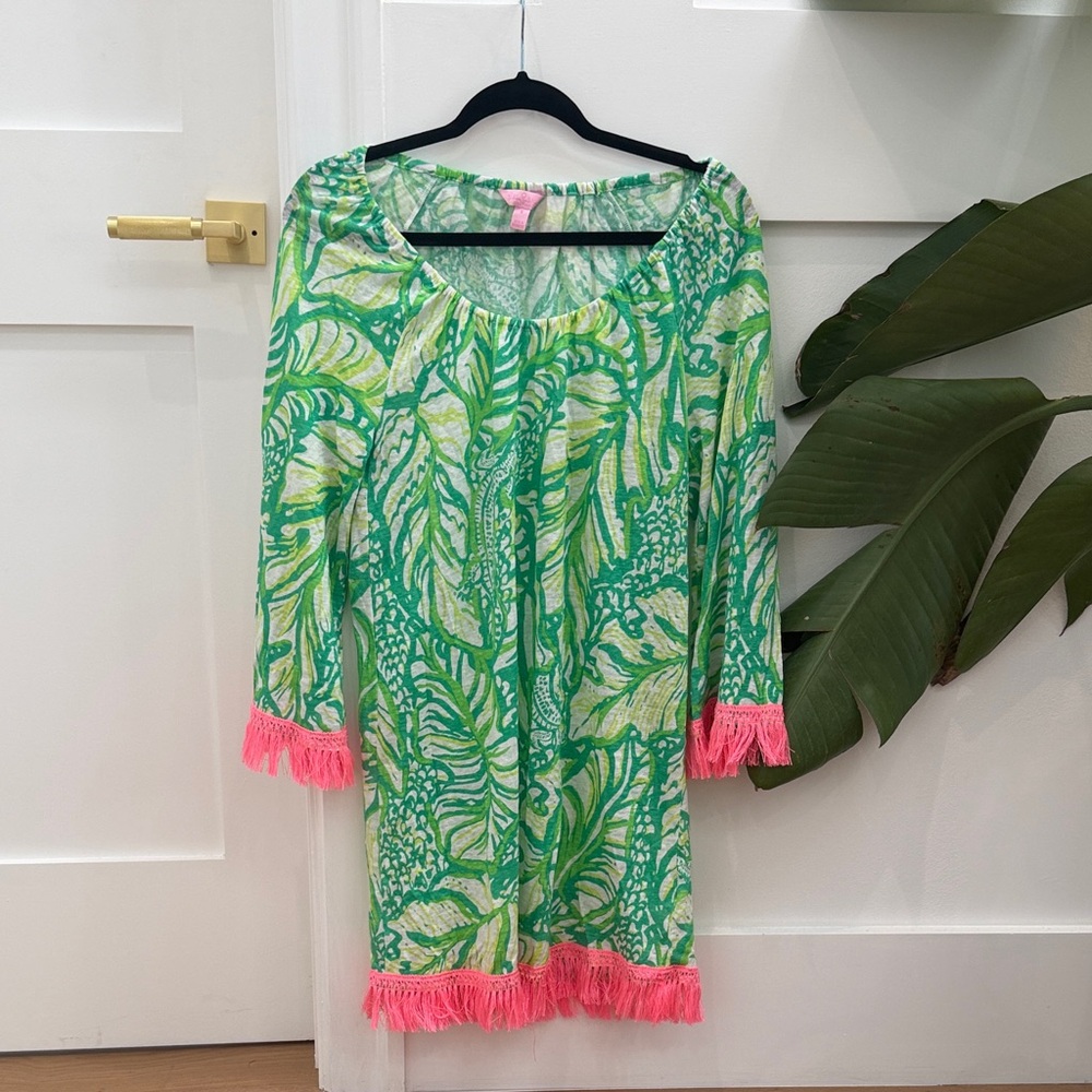 Lilly Pulitzer Green and Pink Swim Coverup